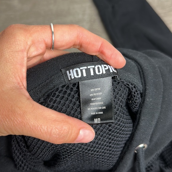 Hot Topic Dead 2 Me Pastel Mesh Panel Girls Crop Hoodie - Picture 6 of 8